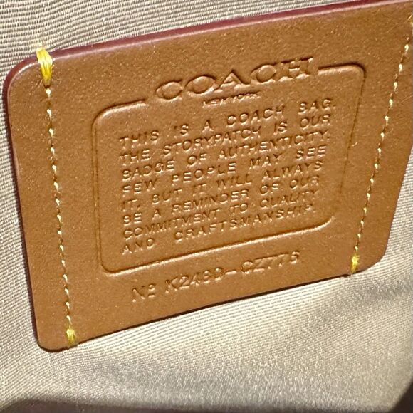 Coach Smith Tote Bag Cherry Print Handbag White Red NWT - Picture 5 of 11